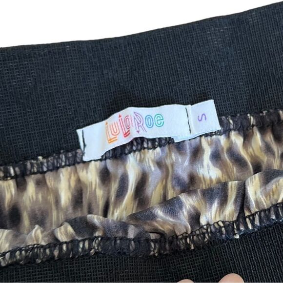 LuLaRoe Skirt Jill Accordion Pleats Leopard Print Size Small - Picture 3 of 4